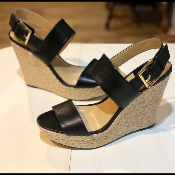 COPY - NWT Micheal Kors “Posey Espadrille wedge Sandal” - Picture 1 of 8